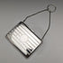 1913 British Antique Pure Silver Card Case with Chain 73g William Henry Sparrow